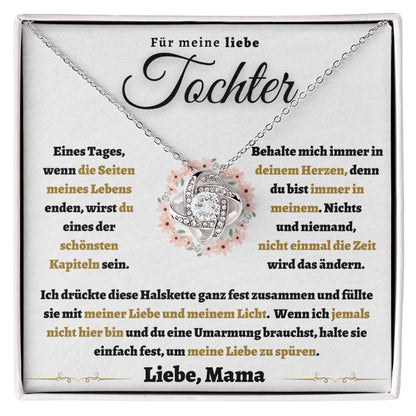 Für meine liebe Tochter Halskette, Liebe Mama (mdde-001-lk)
