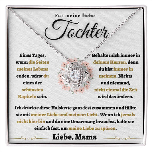 Für meine liebe Tochter Halskette, Liebe Mama (mdde-001-lk)