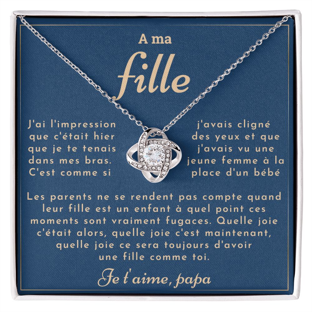 Collier A ma fille - C'est comme si c'était hier - de papa