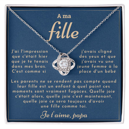 Collier A ma fille - C'est comme si c'était hier - de papa