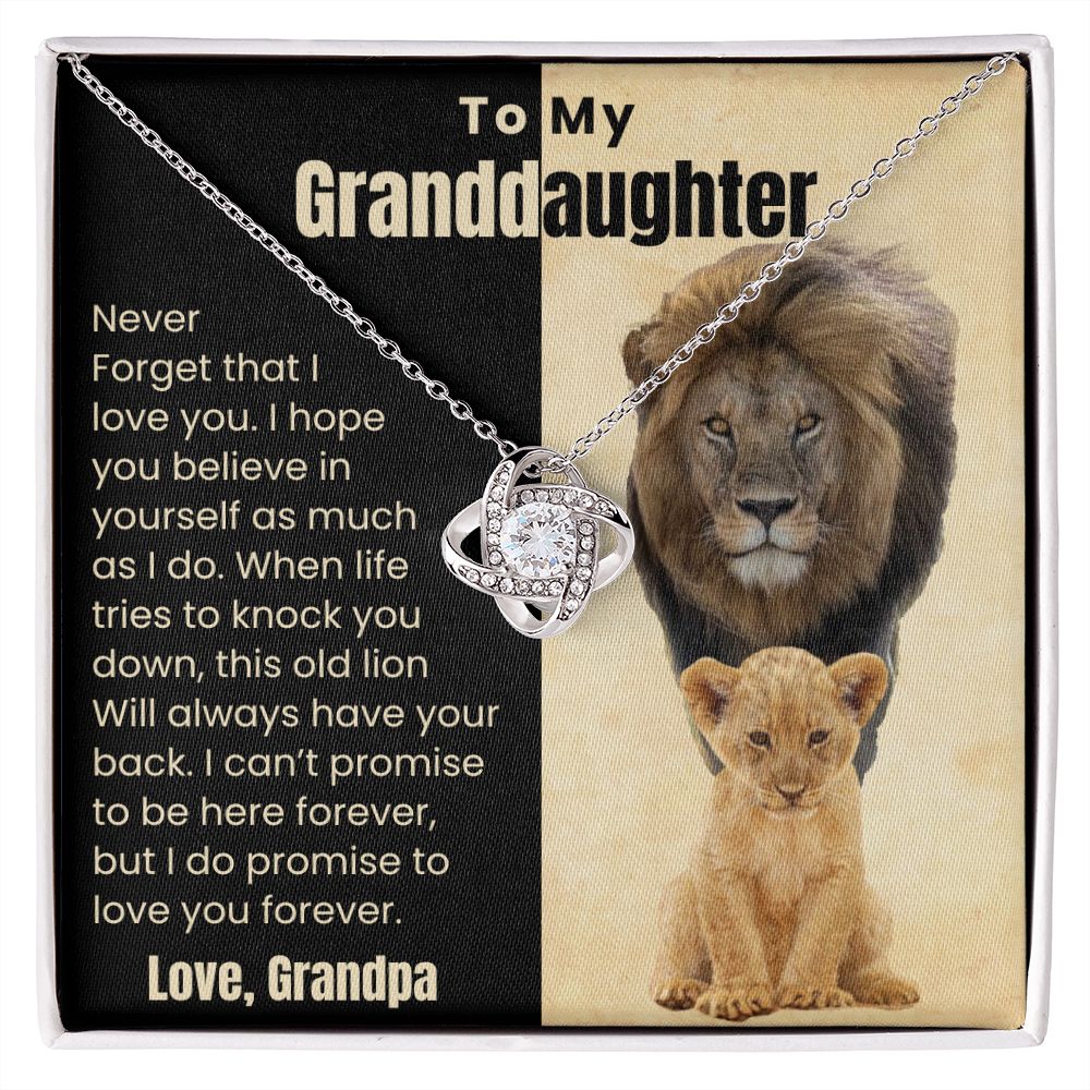 Grandpa to Granddaughter Necklace (pgd.098.lk)