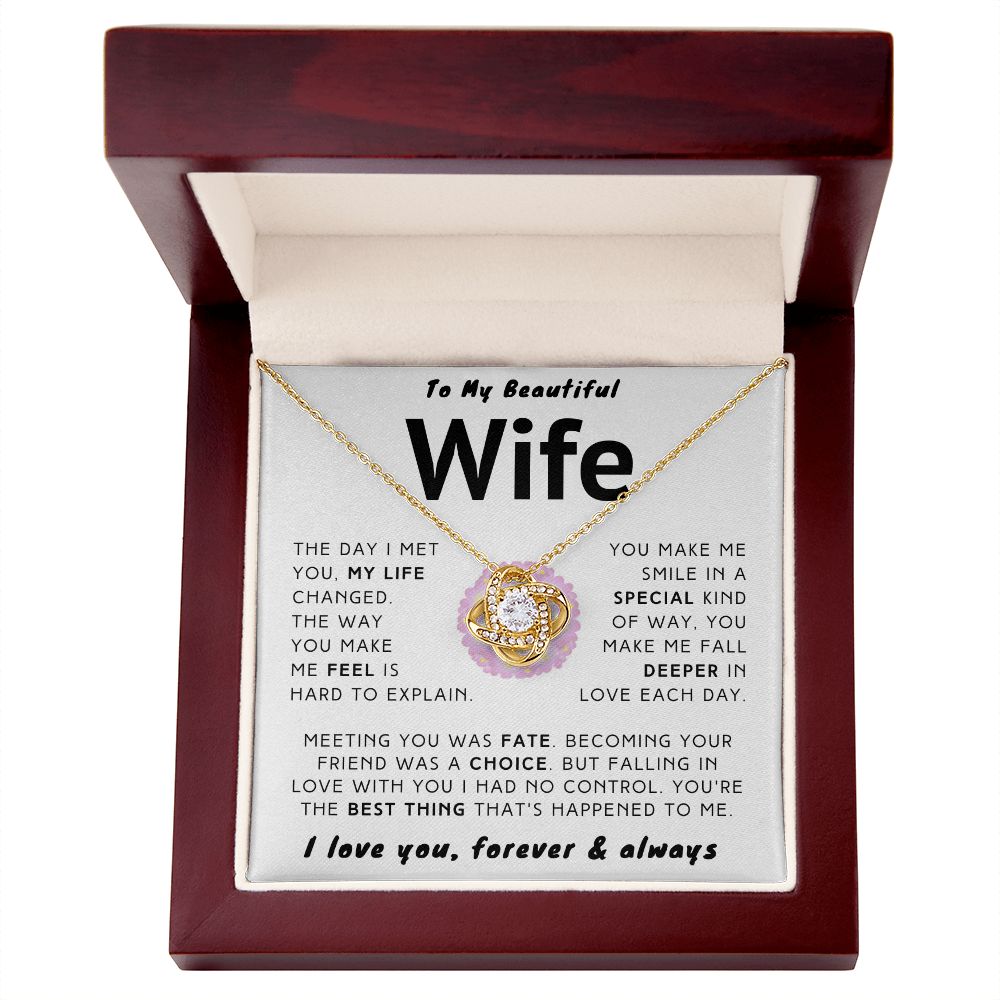 Beautiful Wife Necklace - My Life Changed (189.lk.026-1)