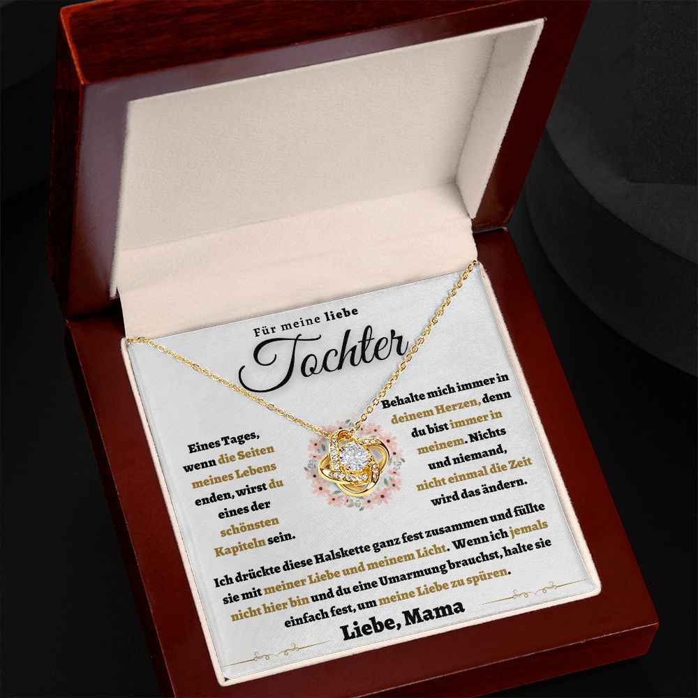 Für meine liebe Tochter Halskette, Liebe Mama (mdde-001-lk)