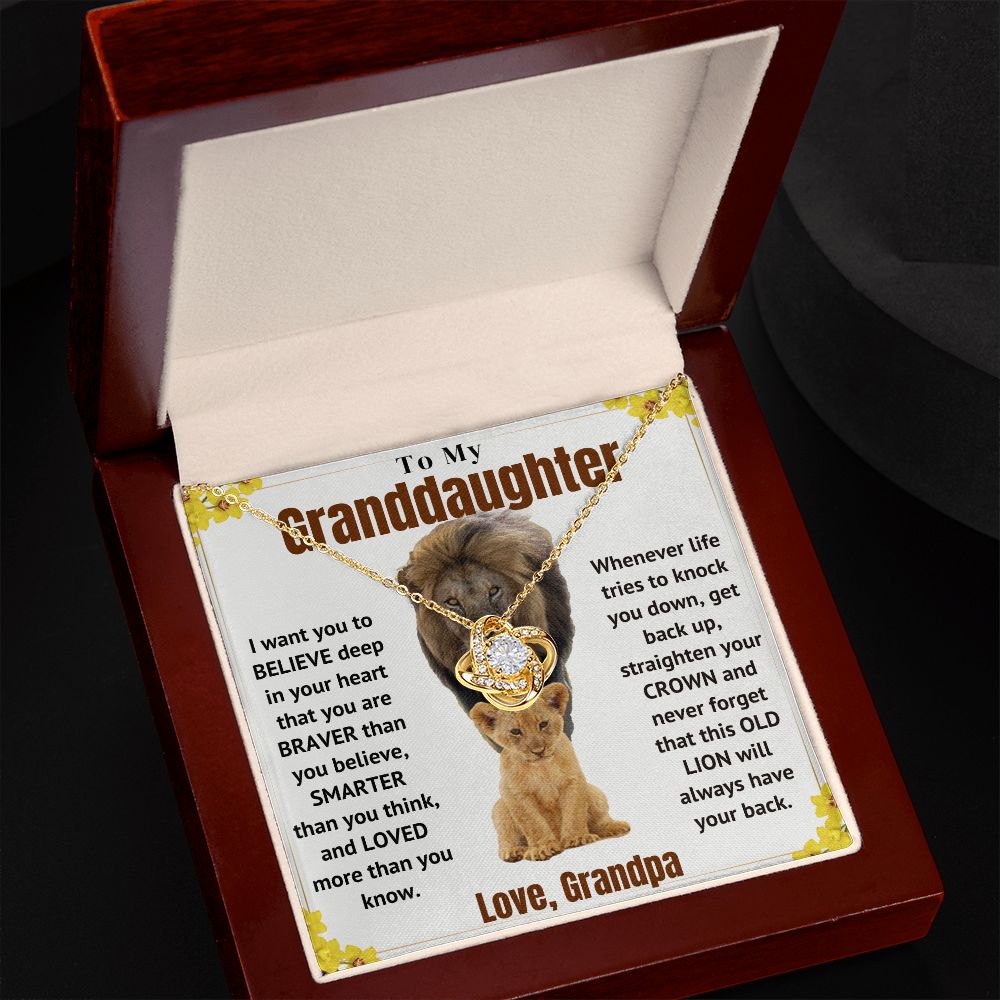To My Granddaughter Necklace - Always Have Your Back
