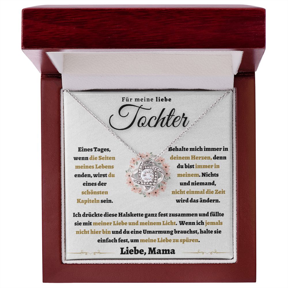 Für meine liebe Tochter Halskette, Liebe Mama (mdde-001-lk)