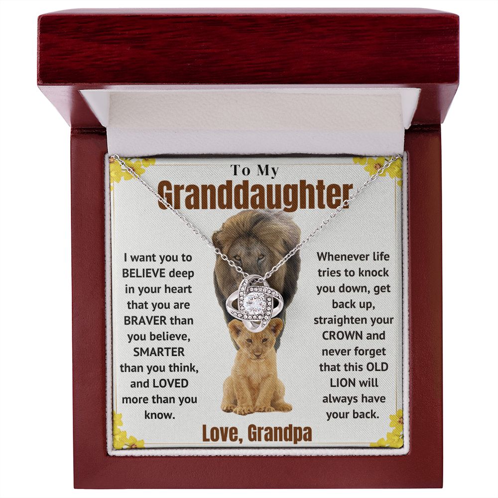To My Granddaughter Necklace - Always Have Your Back