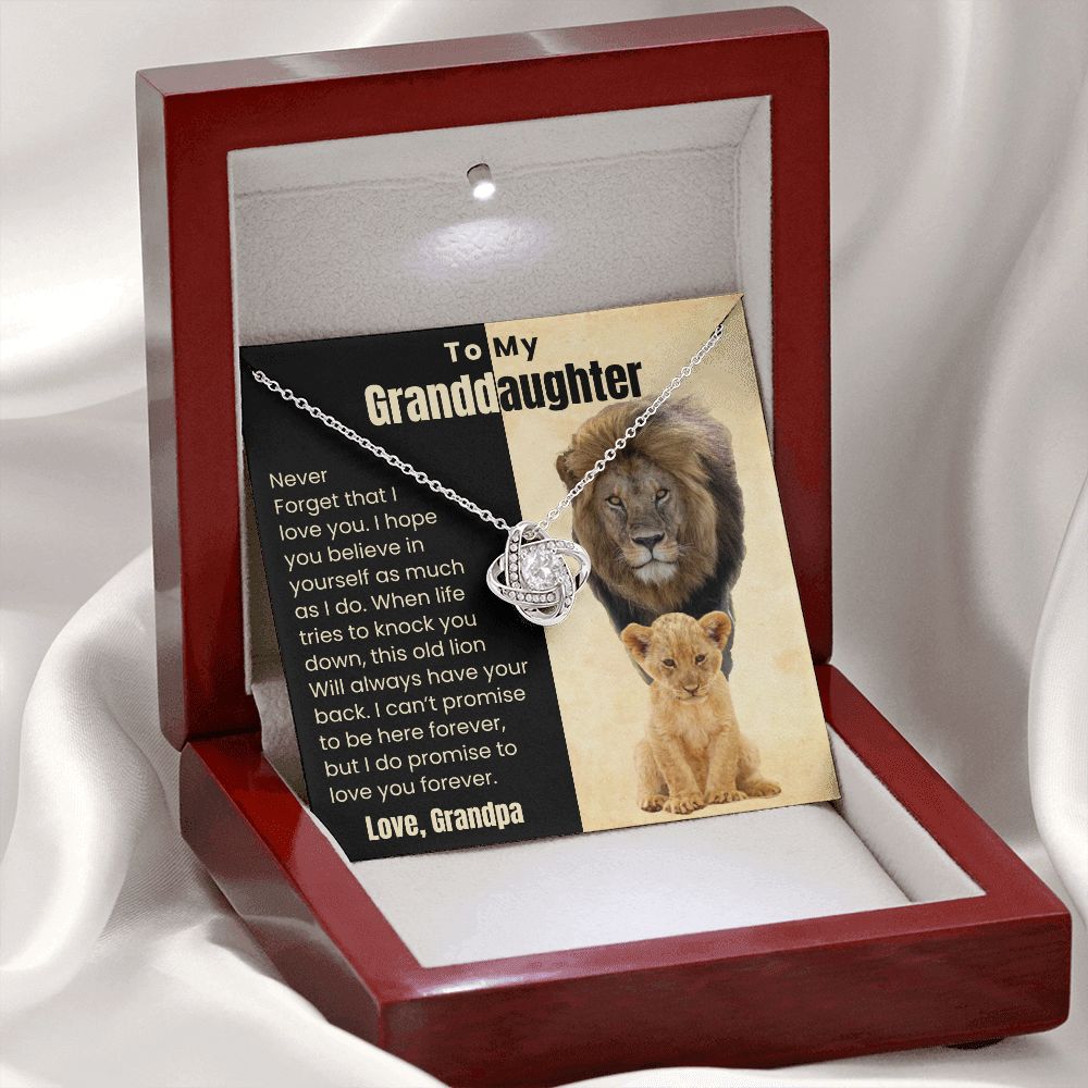 Grandpa to Granddaughter Necklace (pgd.098.lk)