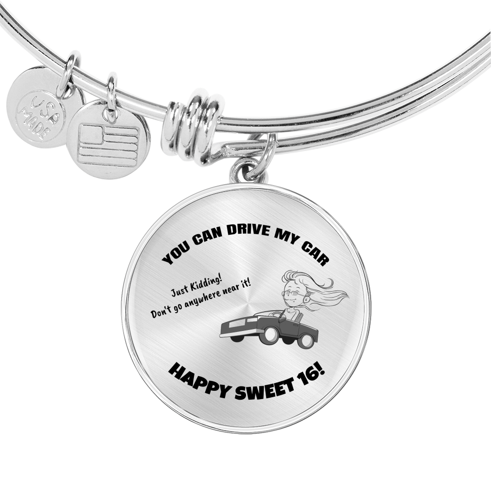 Happy Sweet 16 Daughter Necklace | 16th Birthday Gift for Daughter | New Driver Gift for Daughter | Necklace Mom to Daughter