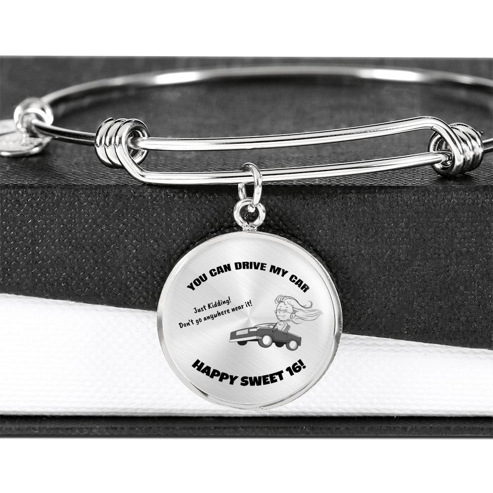 Happy Sweet 16 Daughter Necklace | 16th Birthday Gift for Daughter | New Driver Gift for Daughter | Necklace Mom to Daughter