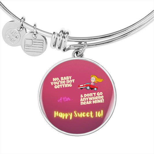 New Driver Gift Bangle | Happy Sweet 16 gift for Daughter | 16th Birthday Gift for Daughter | Happy 16th Birthday gift for Daughter | Mom to Daughter