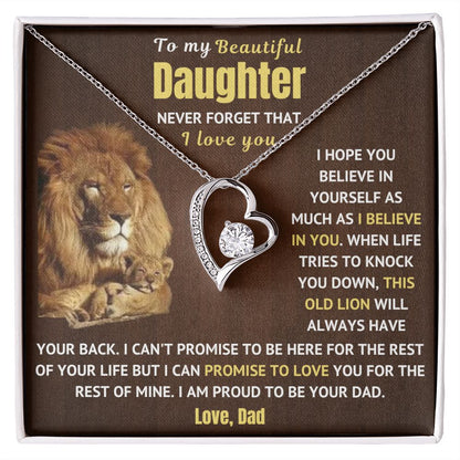 My Beautiful Daughter Necklace - Never Forget I Love You (dd.1.fl)