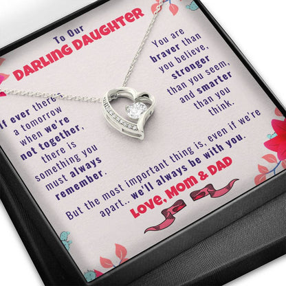 To Our Darling Daughter, Love Mom & Dad - Daughter Necklace