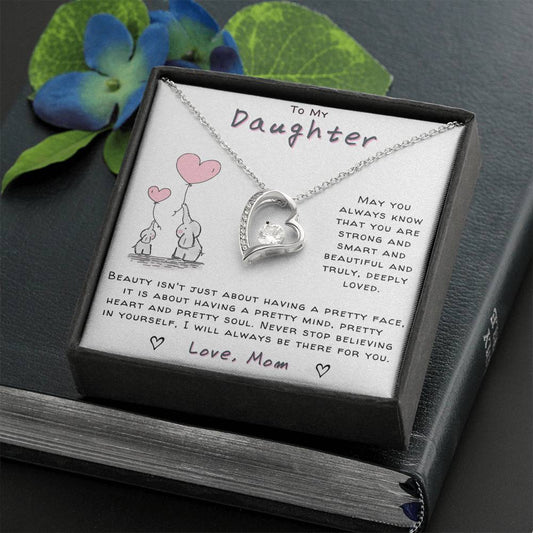 Daughter Necklace - Know that you're strong
