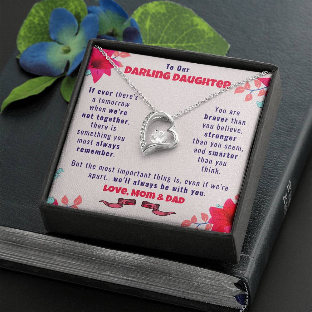 To Our Darling Daughter, Love Mom & Dad - Daughter Necklace