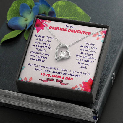 To Our Darling Daughter, Love Mom & Dad - Daughter Necklace