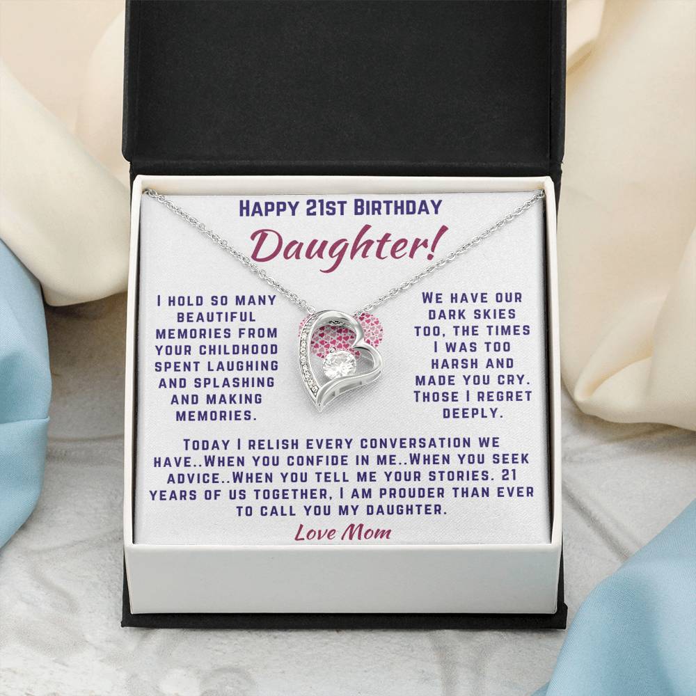 Happy 21st Birthday Gift for Daughter | 21st Birthday Gift Necklace
