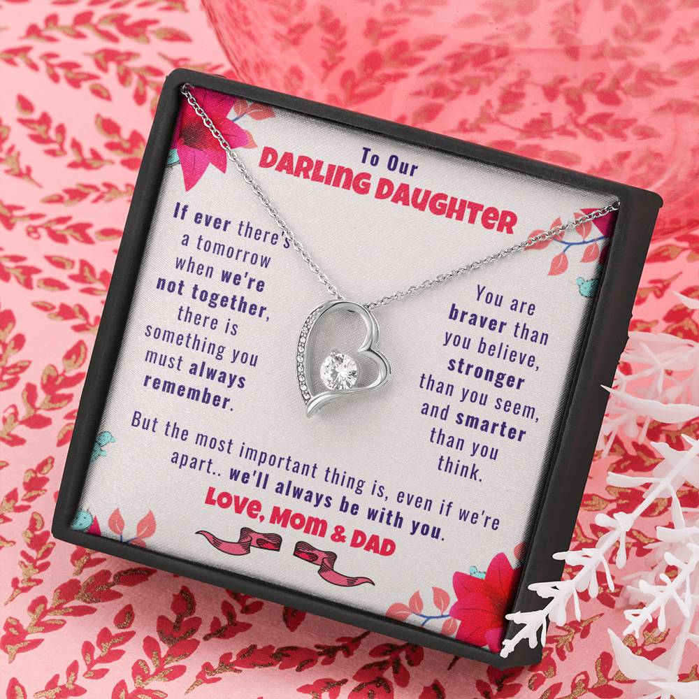 To Our Darling Daughter, Love Mom & Dad - Daughter Necklace
