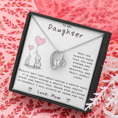 Daughter Necklace - Know that you're strong