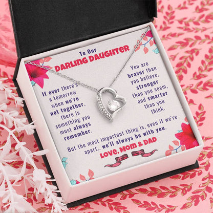 To Our Darling Daughter, Love Mom & Dad - Daughter Necklace