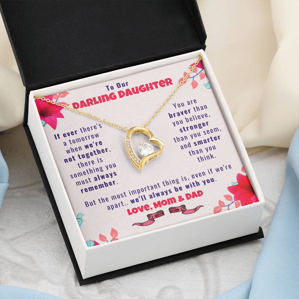 To Our Darling Daughter, Love Mom & Dad - Daughter Necklace