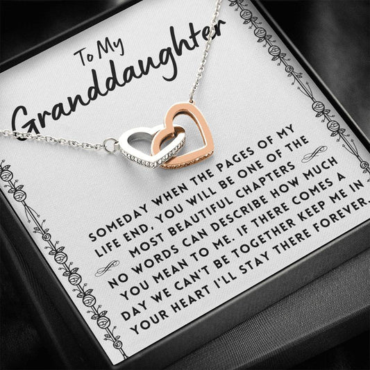 Granddaughter(s) Necklace - Keep Me In Your Heart I'll Stay There Forever 💕😍