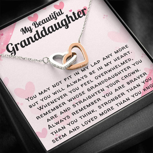 Beautiful Granddaughter Necklace - You will always be in my heart