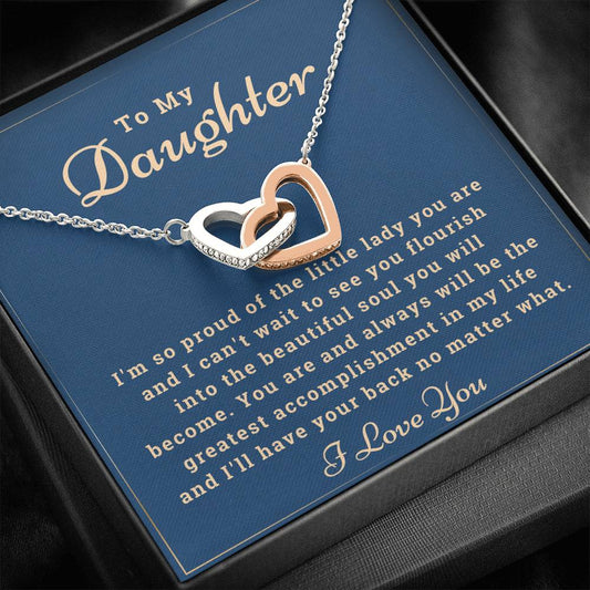 To My Daughter Necklace - from Mom or Dad