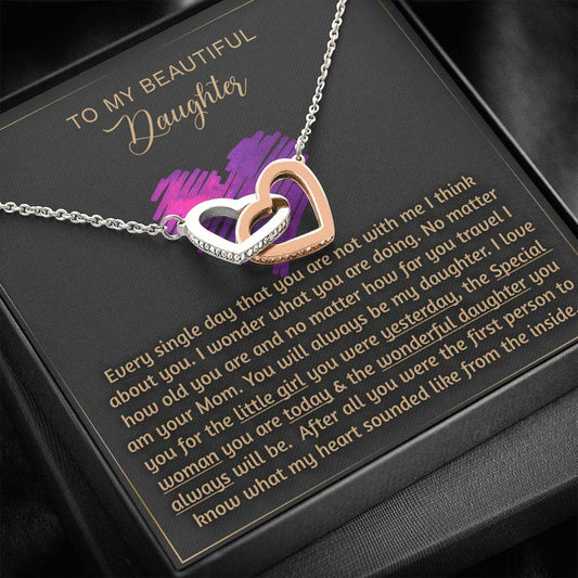 Daughter - No matter how old you are - necklace | Necklace for Daughter | Necklace from Parent to Daughter | Daughter necklace