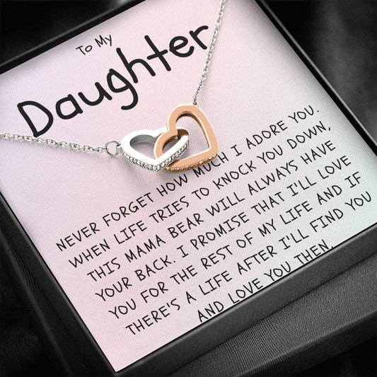 Daughter Necklace - This Mama Bear Will Have Your Back