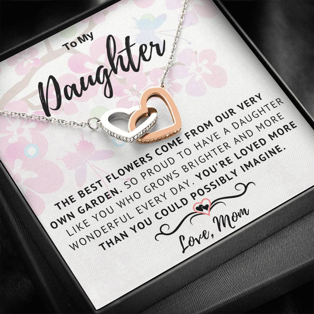 Daughter Best Flowers From Own Garden Necklace