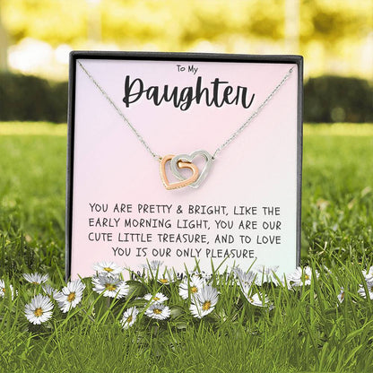 Daughter Necklace - Our Cute Little Treasure