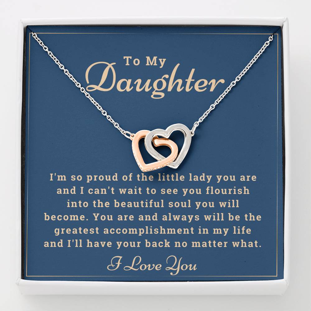 To My Daughter Necklace - from Mom or Dad