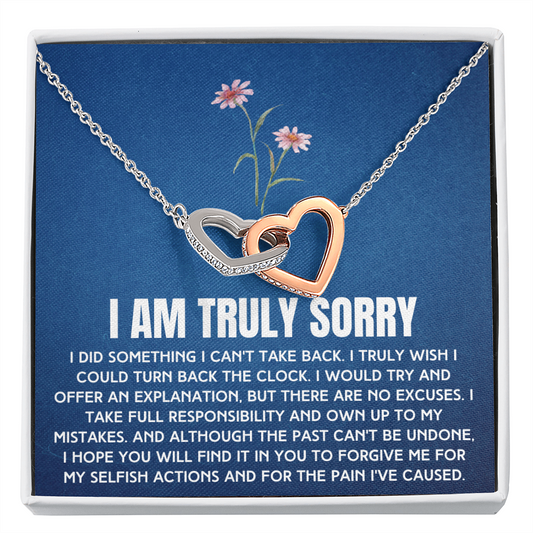 Truly Sorry Necklace To A Woman From Man, Woman or Child (sy.004-1.ih)