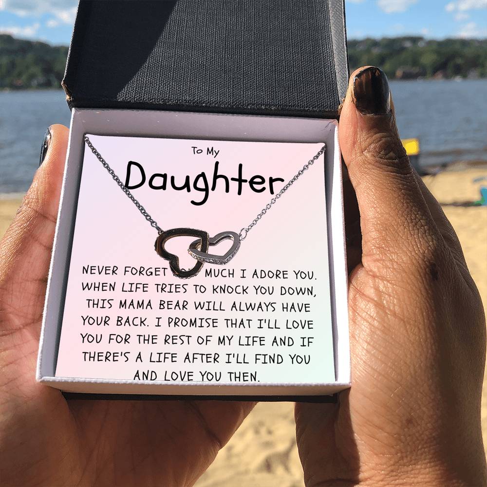 Daughter Necklace - This Mama Bear Will Have Your Back