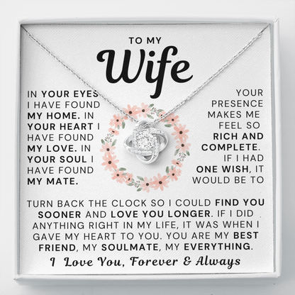 To My Wife Necklace - My Best Friend, My Soulmate, My Everything (189.lk.012)