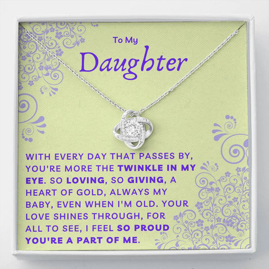 Daughter Necklace - The Twinkle In My Eye