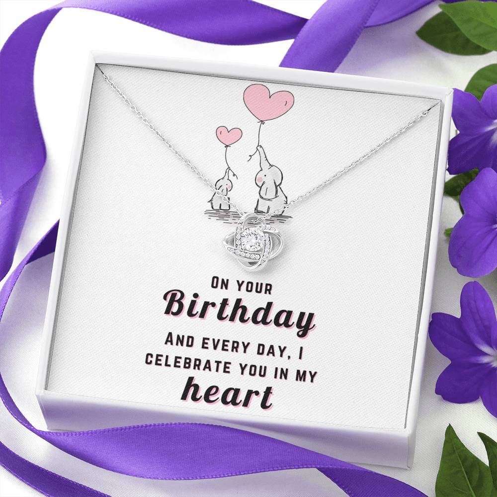 Happy Birthday Daughter - celebrate you | Birthday Gift for Daughter | Daughter Necklace | Birthday gift for Daughter | Daughter Birthday gift