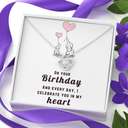 Happy Birthday Daughter - celebrate you | Birthday Gift for Daughter | Daughter Necklace | Birthday gift for Daughter | Daughter Birthday gift