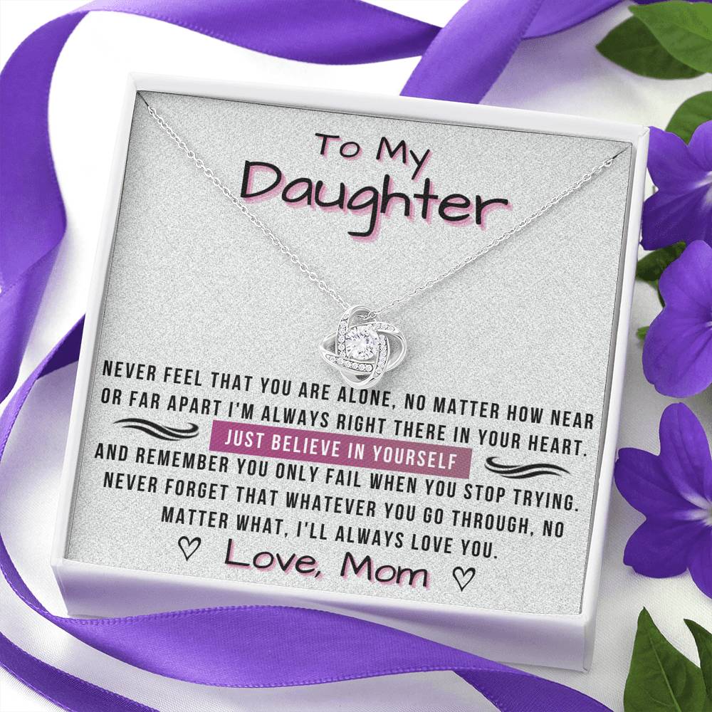 To My Daughter - always love you | Mom's Gift for Daughter | Daughter Necklace | Birthday gift for Daughter | Daughter Graduation gift