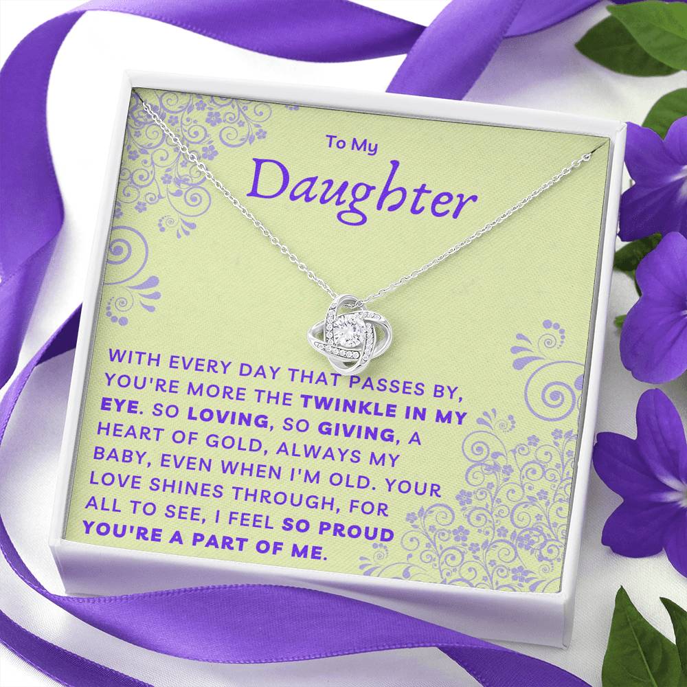 Daughter Necklace - The Twinkle In My Eye