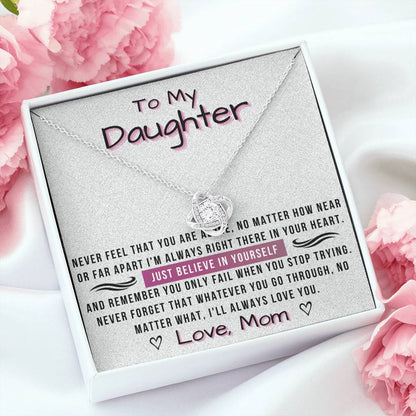 To My Daughter - always love you | Mom's Gift for Daughter | Daughter Necklace | Birthday gift for Daughter | Daughter Graduation gift