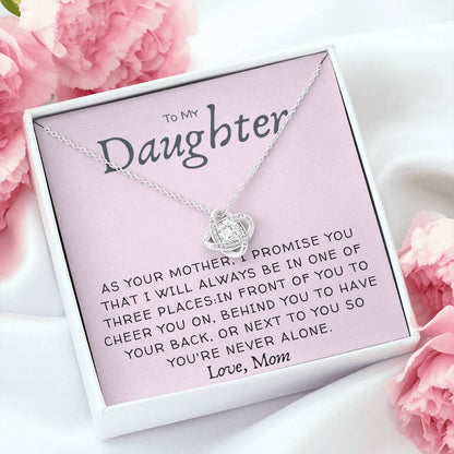 Daughter Necklace - I promise to be in one of three places