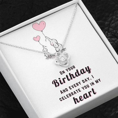 Happy Birthday Daughter - celebrate you | Birthday Gift for Daughter | Daughter Necklace | Birthday gift for Daughter | Daughter Birthday gift