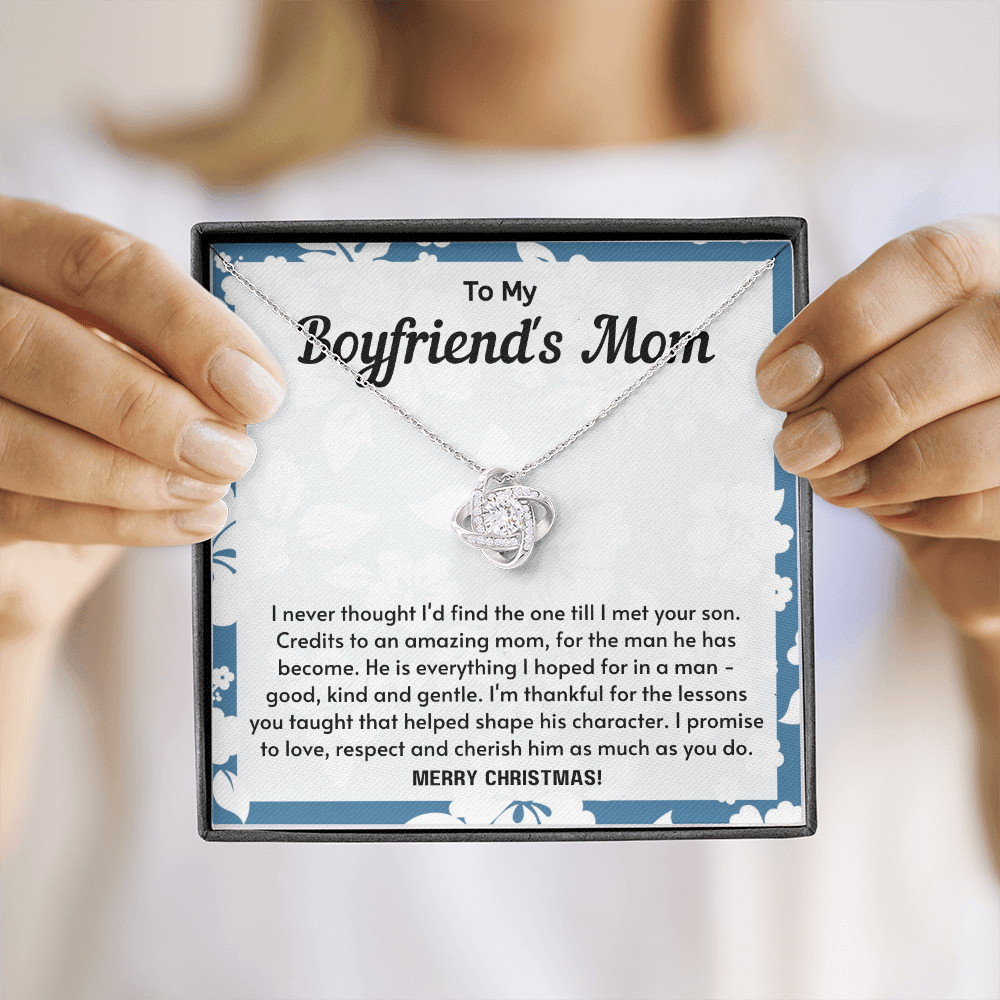 To My Boyfriend's Mom Necklace - He is everything I hoped for thanks to you
