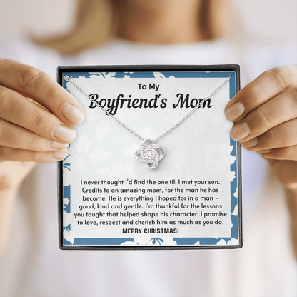 To My Boyfriend's Mom Necklace - He is everything I hoped for thanks to you