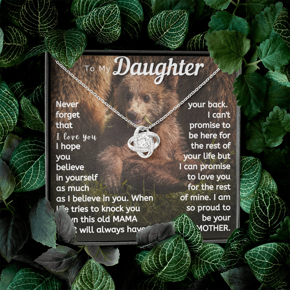 Daughter This Mama Bear Will Always Have Your Back Necklace (d.lk.004)