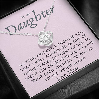 Daughter Necklace - I promise to be in one of three places