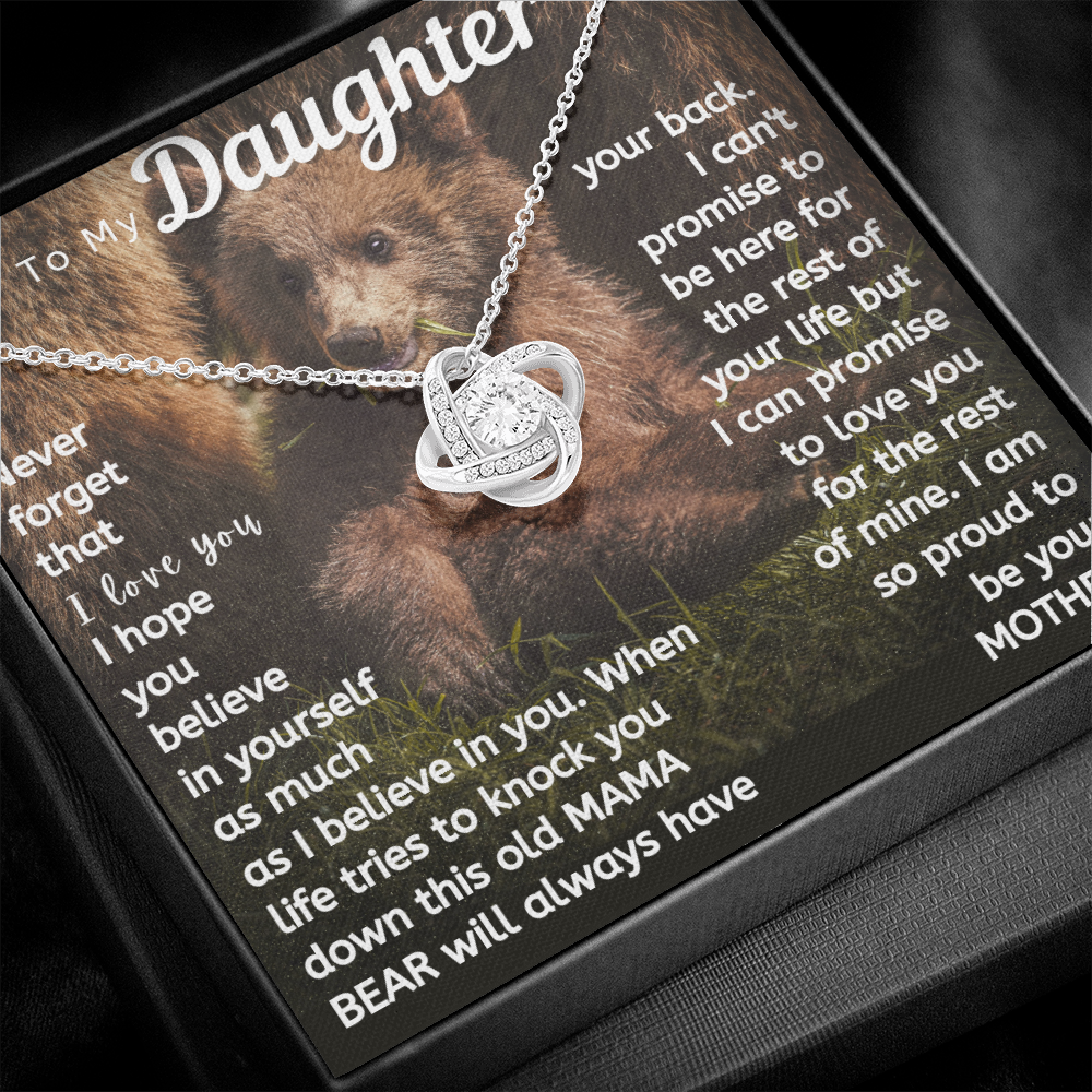 Daughter This Mama Bear Will Always Have Your Back Necklace (d.lk.004)