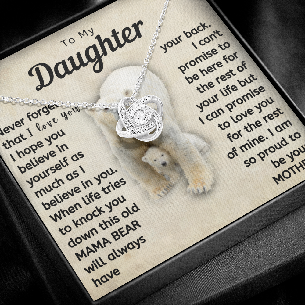 Daughter This Mama Bear Will Always Have Your Back Necklace (d.lk.003)