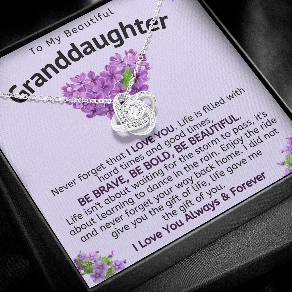 My Beautiful Granddaughter Necklace - Be Brave, Be Bold, Be Beautiful (162.lk.312-2)